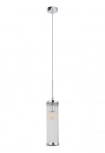 Светильник подвесной Crystal Lux TADEO SP1 D100 CHROME/TRANSPARENTE
